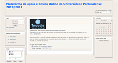 Desktop Screenshot of elearn1011.uportu.pt